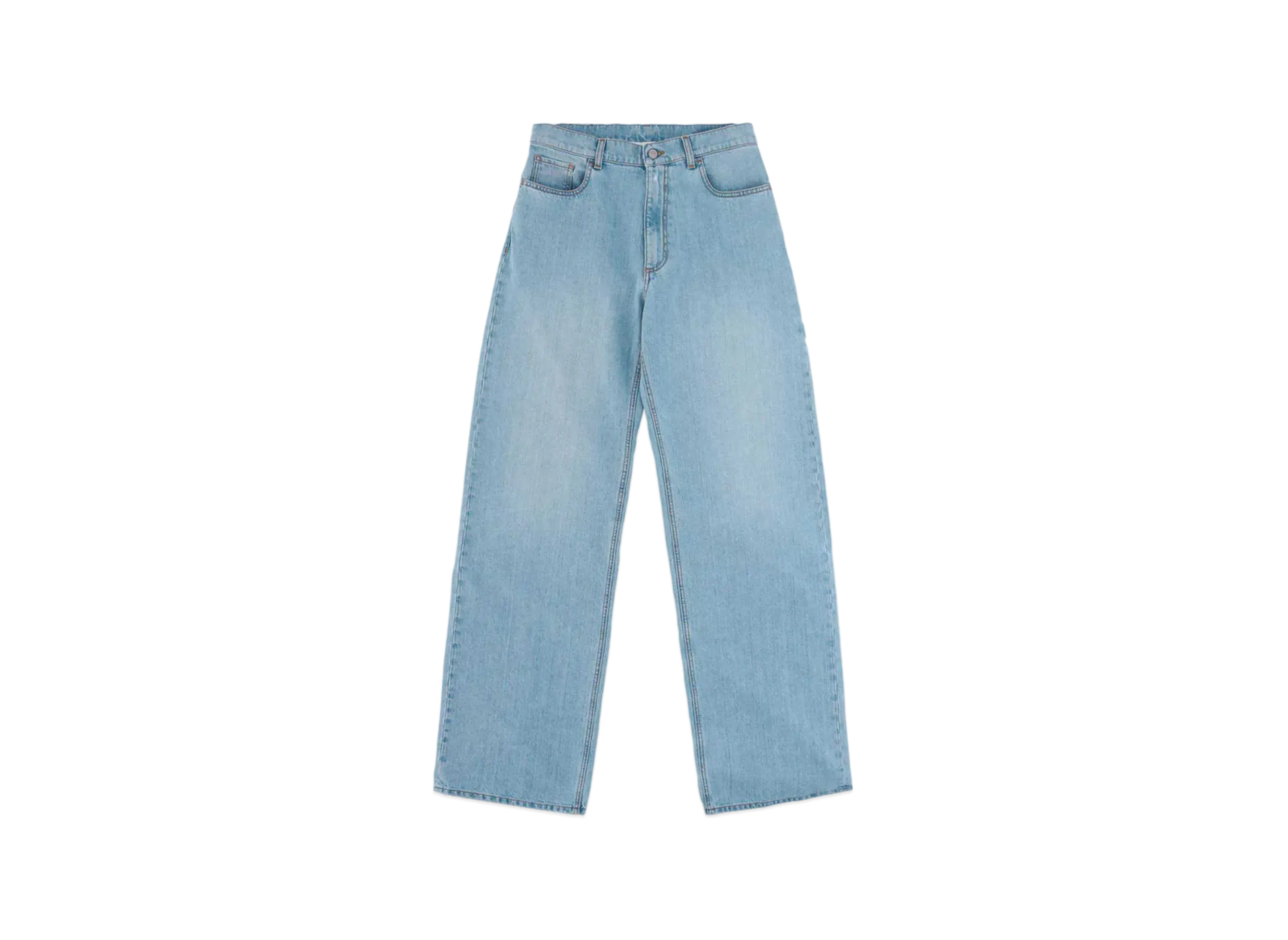 1017 ALYX 9SM Wide Leg Jeans with Buckle "Mid Blue"