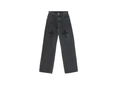 1017 ALYX 9SM Logo-Patch Wide Fit Jeans "Washed Black"