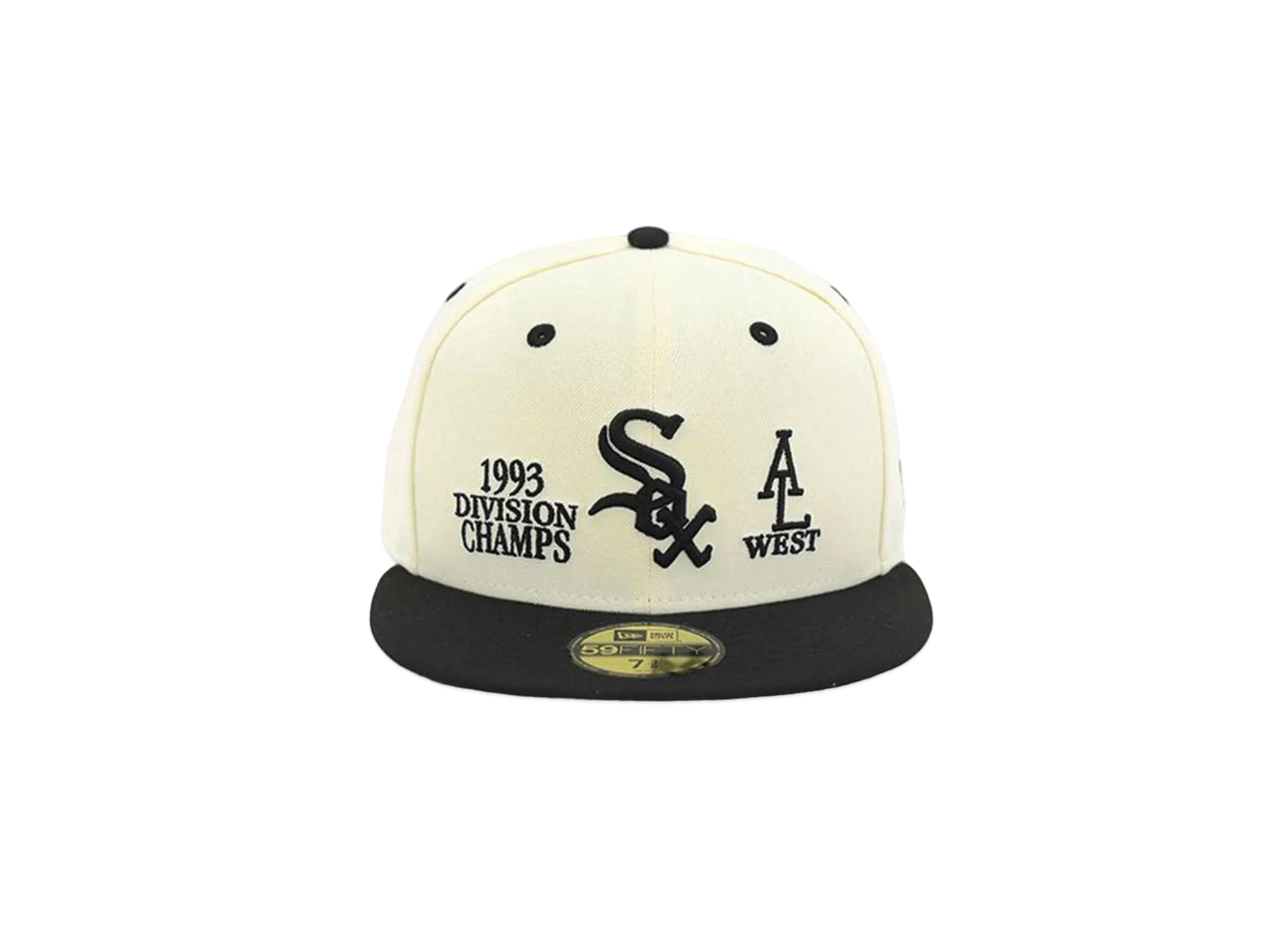 NEW ERA x THE CAP 59Fifty 93 Division Series Chicago White Sox "Chrome White/Black"