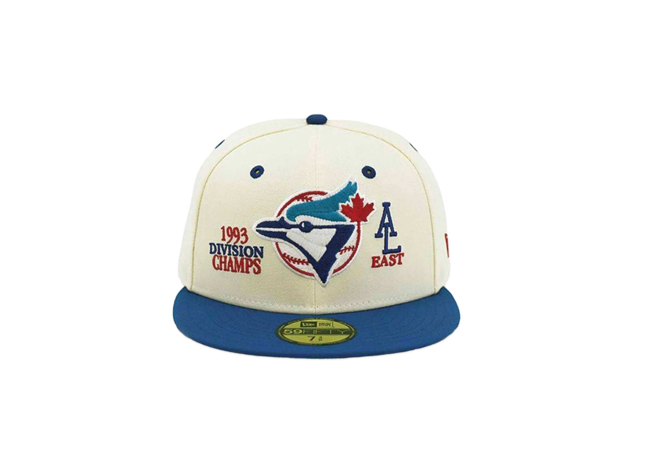 NEW ERA x THE CAP 59Fifty 93 Division Series Toronto Blue Jays "Chrome White/Blue"