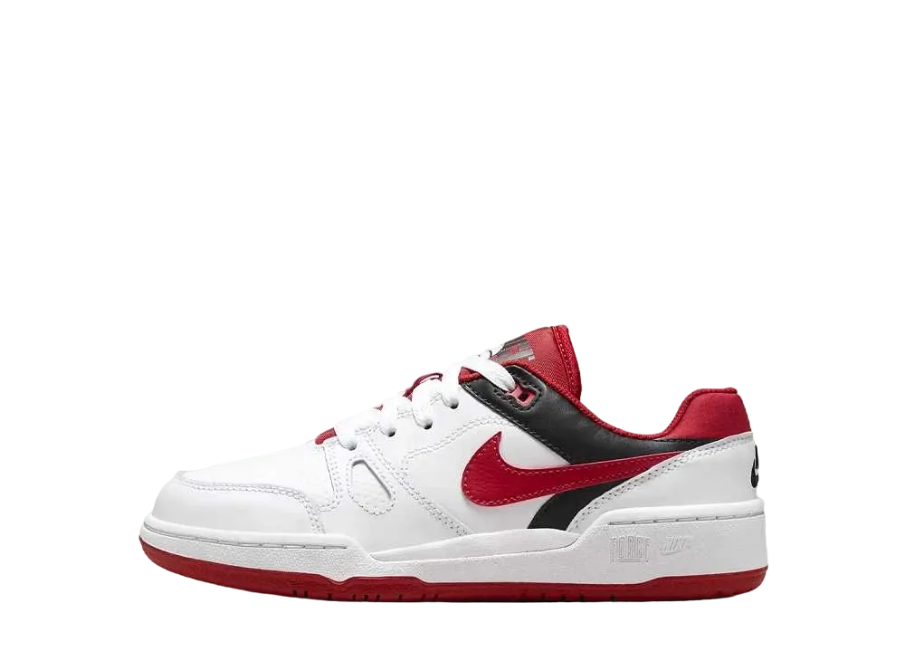 Nike GS Full Force Low "White/Black/Team Orange/Mistic Red"