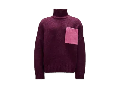 JW ANDERSON Patch Pocket Turtleneck Sweater #1 "Burgundy"