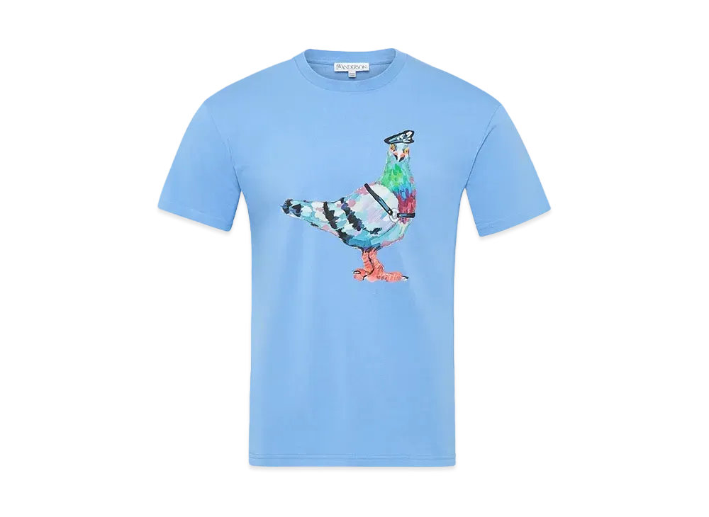 JW ANDERSON Pride Capsule Pigeon Graphic T-shirt "Blue"