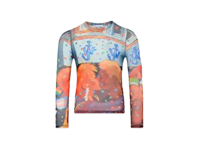 JW ANDERSON Pride Capsule Sheer Long Sleeve Top #1 "Multicolor"
