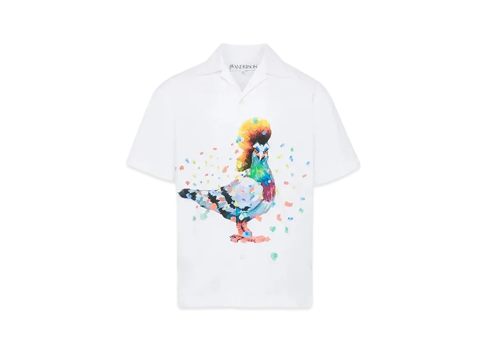 JW ANDERSON Pride Capsule Pigeon Graphic Shirt "White"