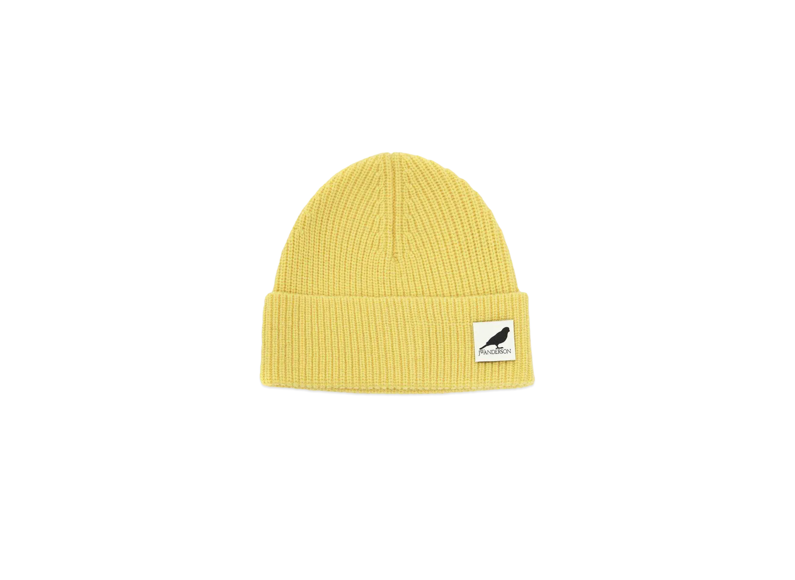 JW ANDERSON Logo Patch Beanie "Yellow"