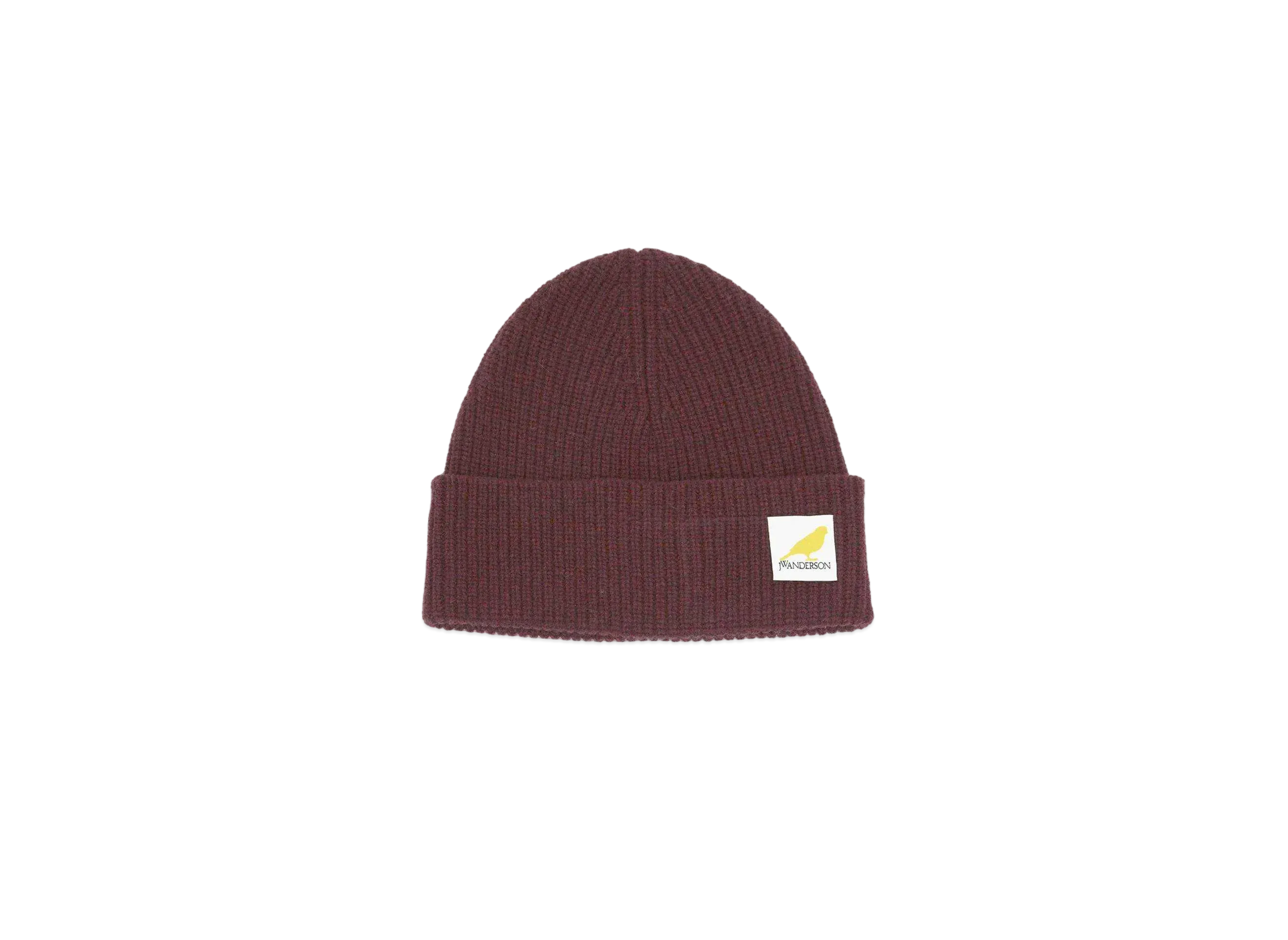 JW ANDERSON Logo Patch Beanie "Burgundy"