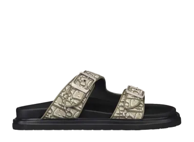 Dior MENS Dior Aqua Sandal Dior Oblique Jacquard "Khaki"