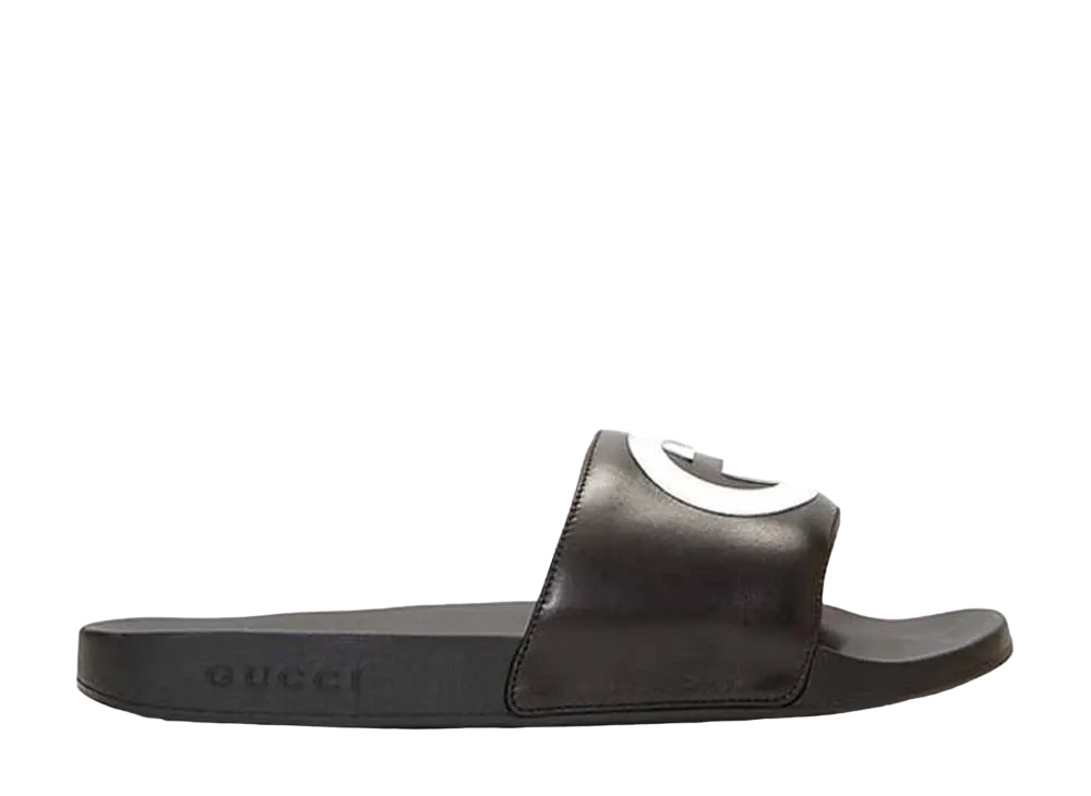 GUCCI Interlocking G Slide Sandal "Black"