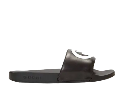 GUCCI Interlocking G Slide Sandal "Black"