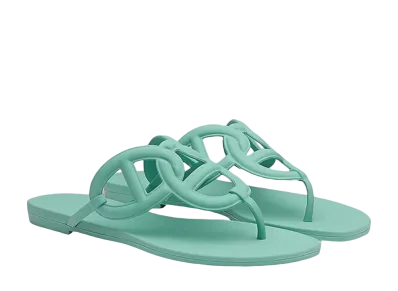 Hermes Egerie Sandal "Vert Embrun"