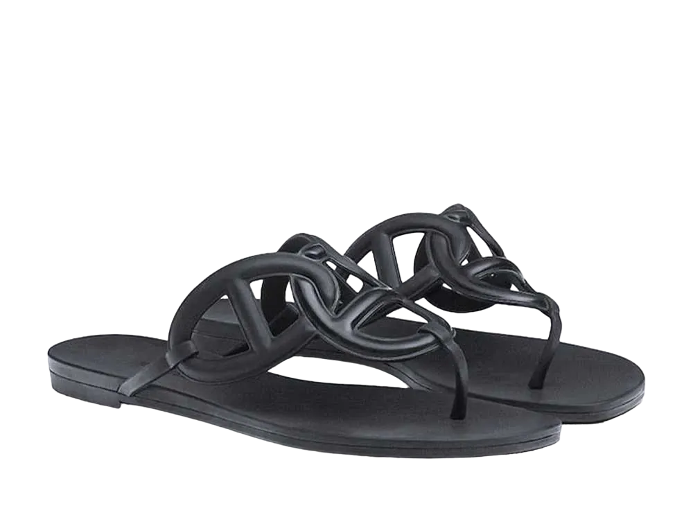 エルメス エジェリ サンダル "ノワール" H221001Z 02370