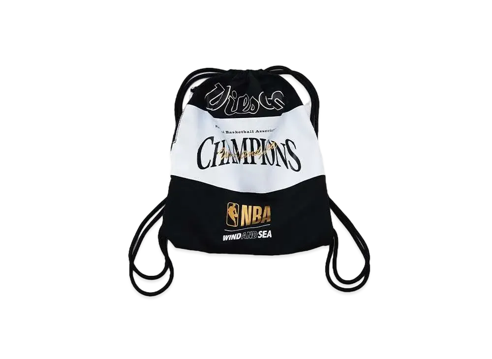 WIND AND SEA x NBA x Wilson Knap Sack "Black/White"