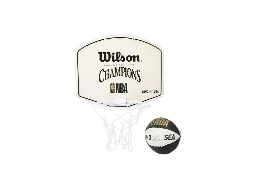 WIND AND SEA x NBA x Wilson Mini Hoop "Ivory"