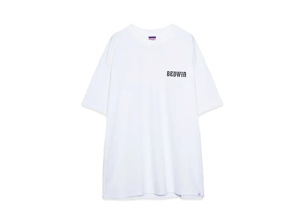 Bedwin & the heartbreakers S/S PRINTED T "HANSON" "WHITE"