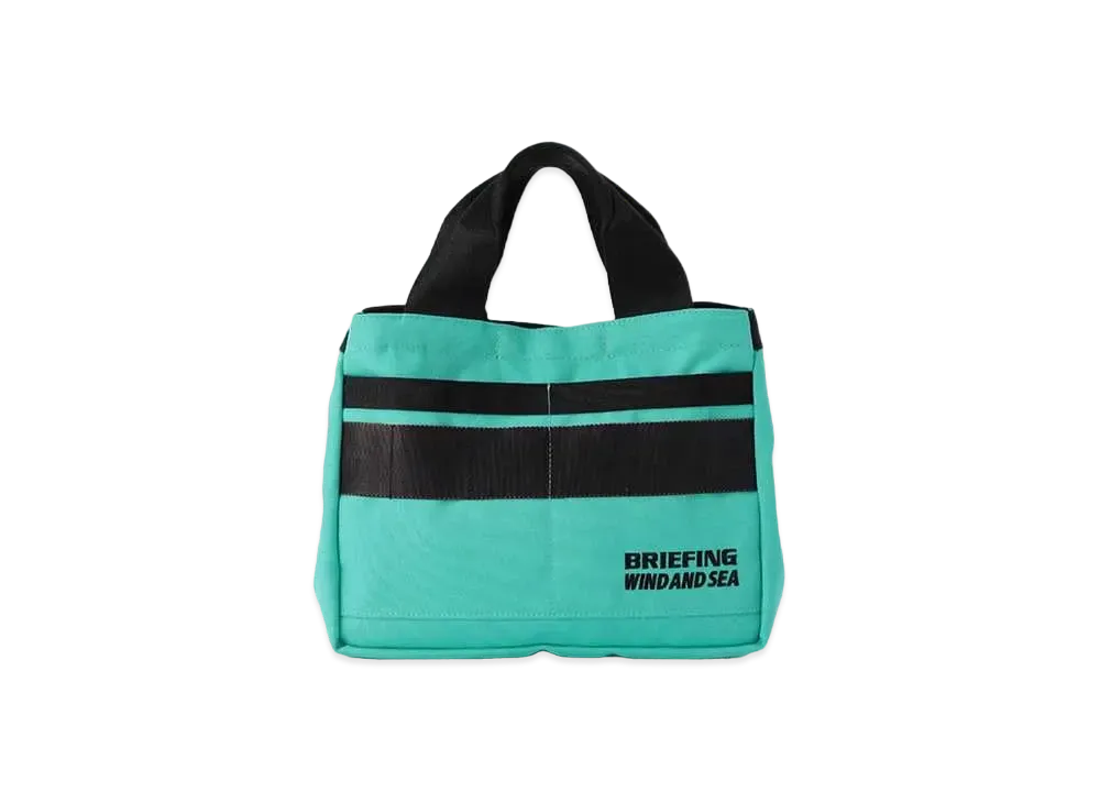ウィンダンシー　CLASSIC CART TOTE WDS MINT_BLUE WIND AND SEA x BRIEFING GOLF Classic Cart Tote WDS 