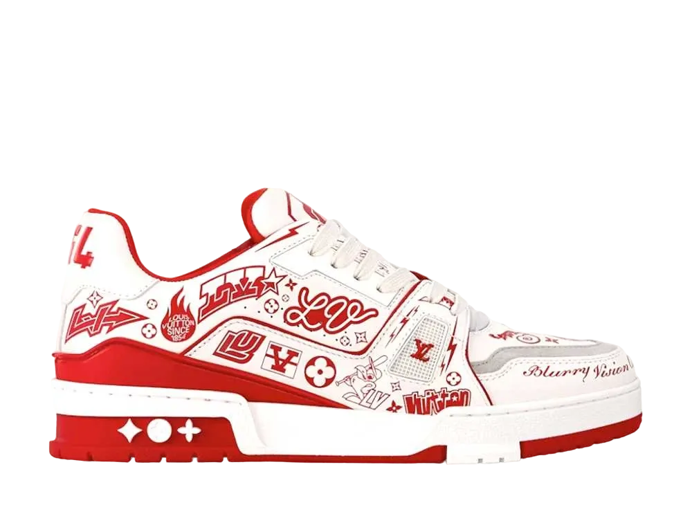 ルイヴィトン LV トレイナー･ライン スニーカー "ルージュ"