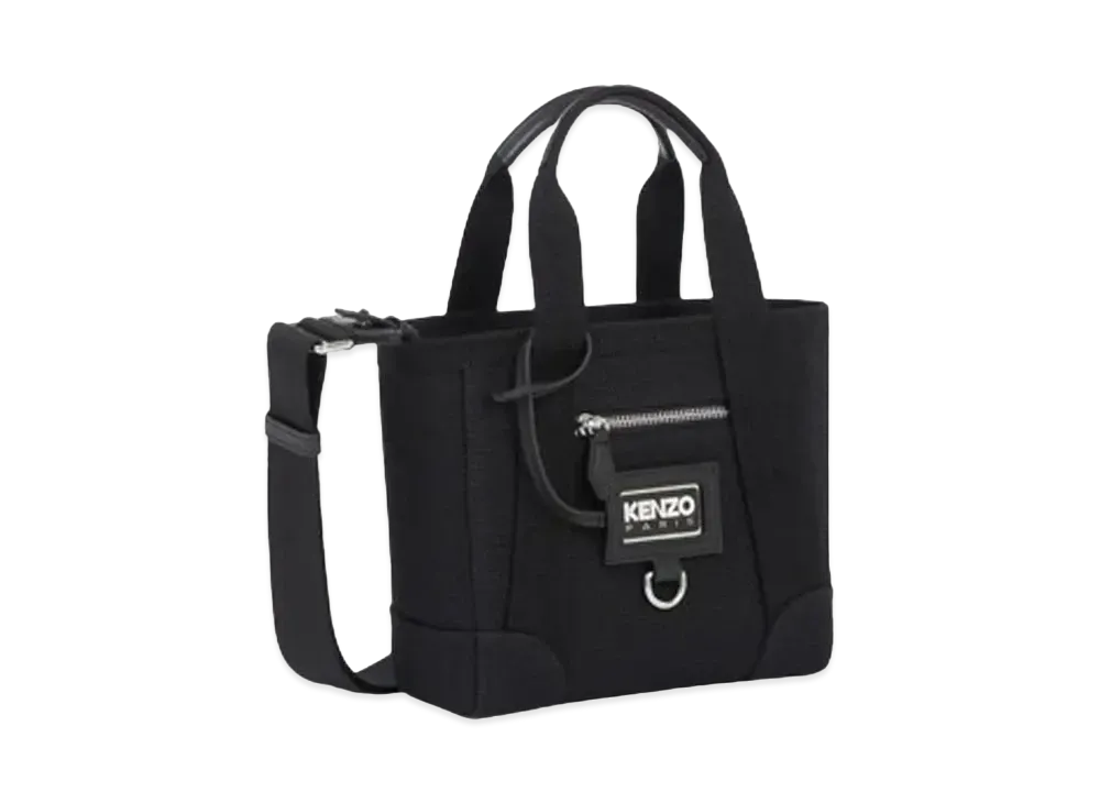 KENZO 'TAG' Mini Canvas Tote Bag "Black"