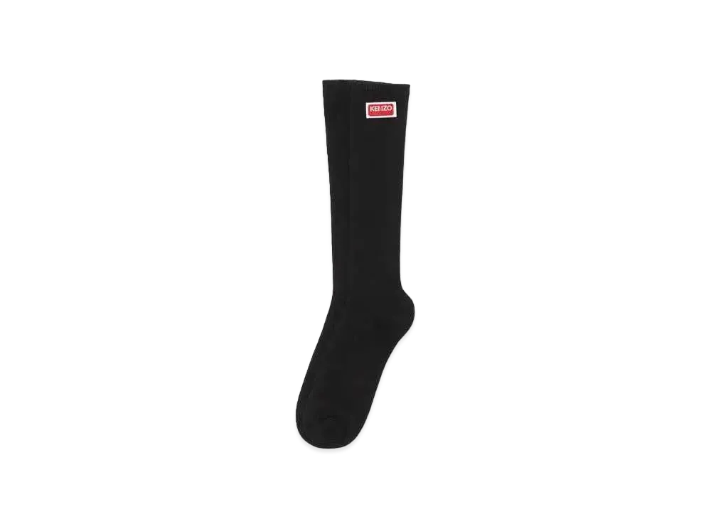 KENZO 'TAG' Cotton Socks "Black"