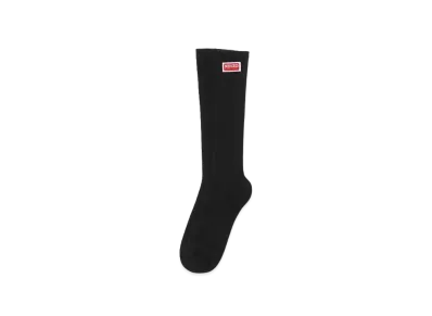 KENZO 'TAG' Cotton Socks "Black"