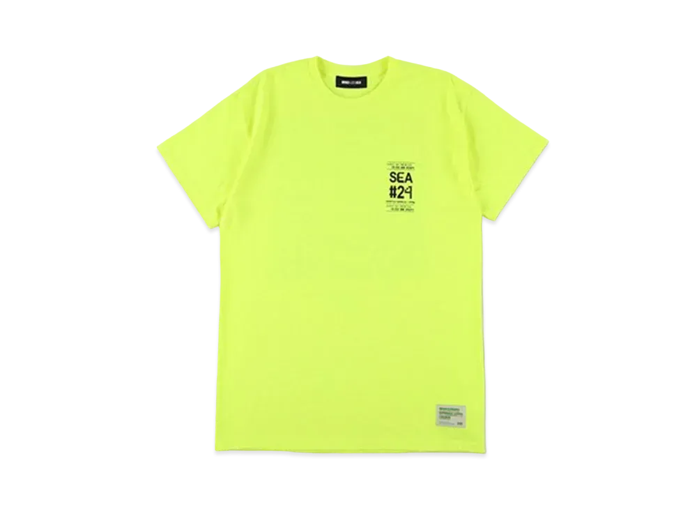 WIND AND SEA Lettering Graphic Tee "Lime"