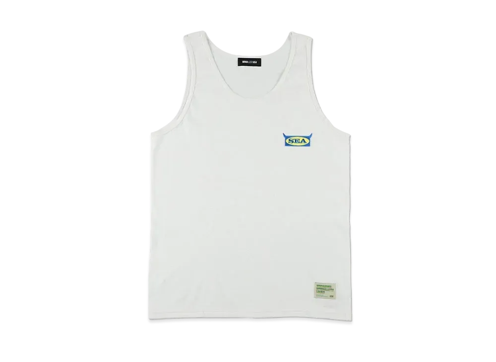 WIND AND SEA Logo Graphic Pile Tank Top "White"