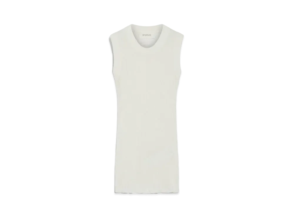 Max Mara Toledo Pure Cotton Rib Knit "White"