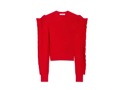 Max Mara Genero Stretch Viscose Knit "Red"