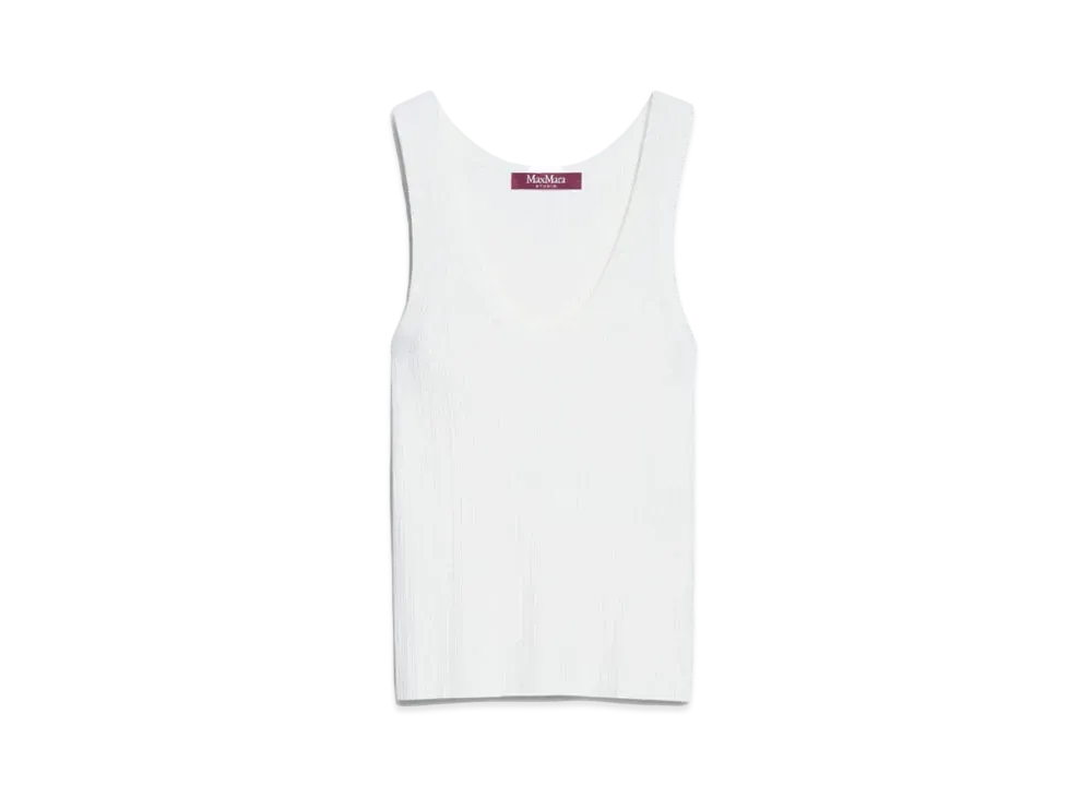 Max Mara Yale Viscose Yarn Top "Ivory"