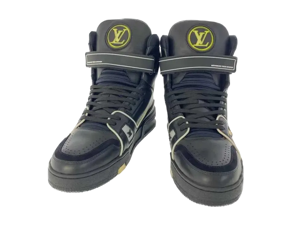 ルイヴィトン LV トレイナー・ライン スニーカー "ノワール/ゴールド"