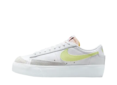 Nike Women's Blazer Low Platform "White/Team Orange/Black/Life Lime"
