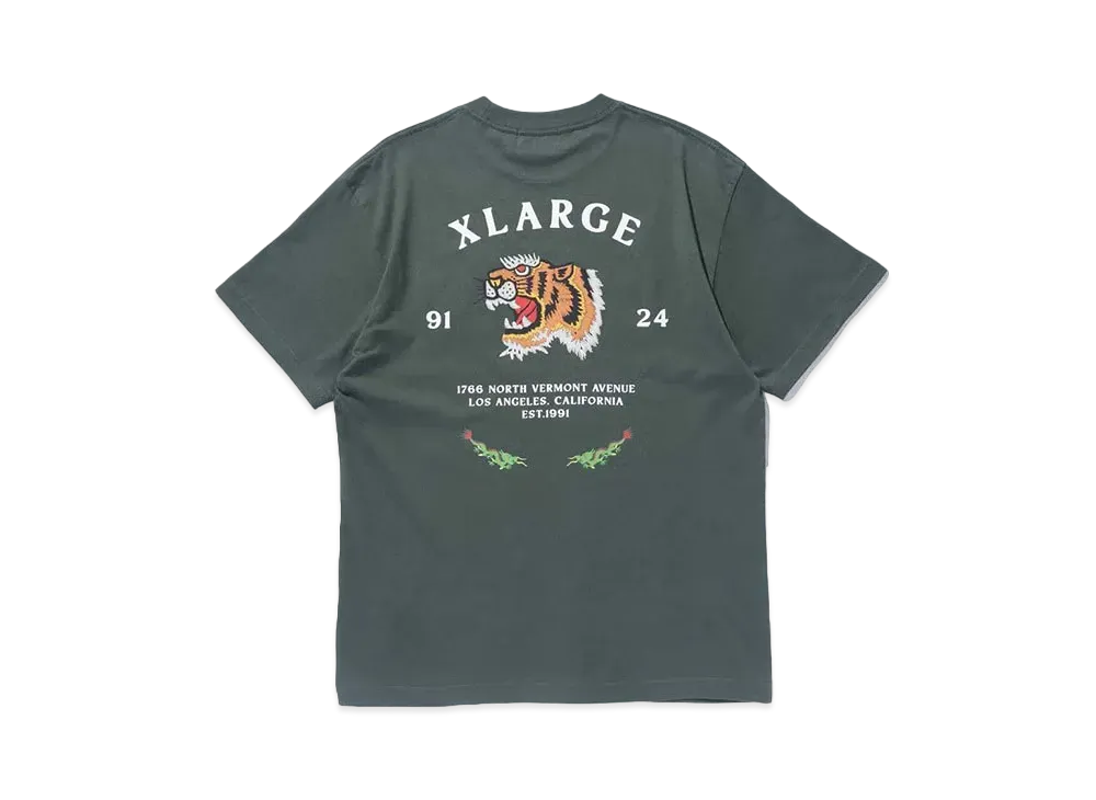 XLARGE TIGER S/S TEE "GREEN"