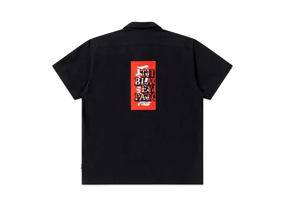 BlackEyePatch HWC Label Embroidered Open Collar S/S Shirt "Black"