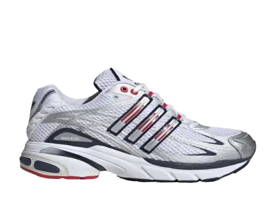 Sporty & Rich × adidas Adistar Cushion "White/Night Indigo/Collegiate Red"