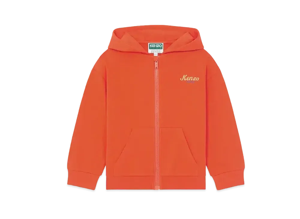 KENZO Zip Hoodie "Vermillion"