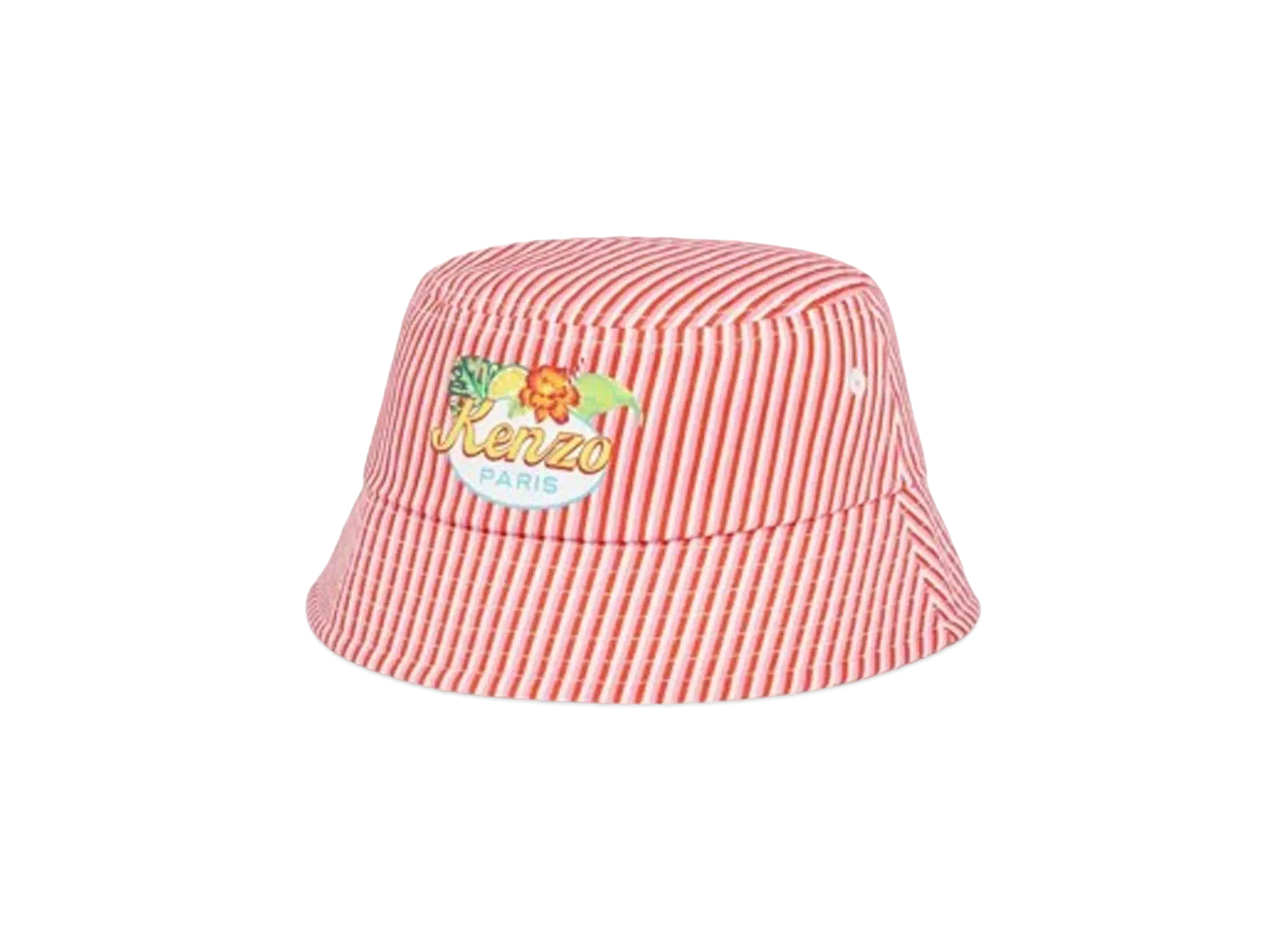 KENZO Cotton Bucket Hat "Vermillion"