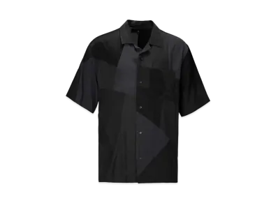 ANREALAGE Panel Patchwork Rayon Shirt "Black"