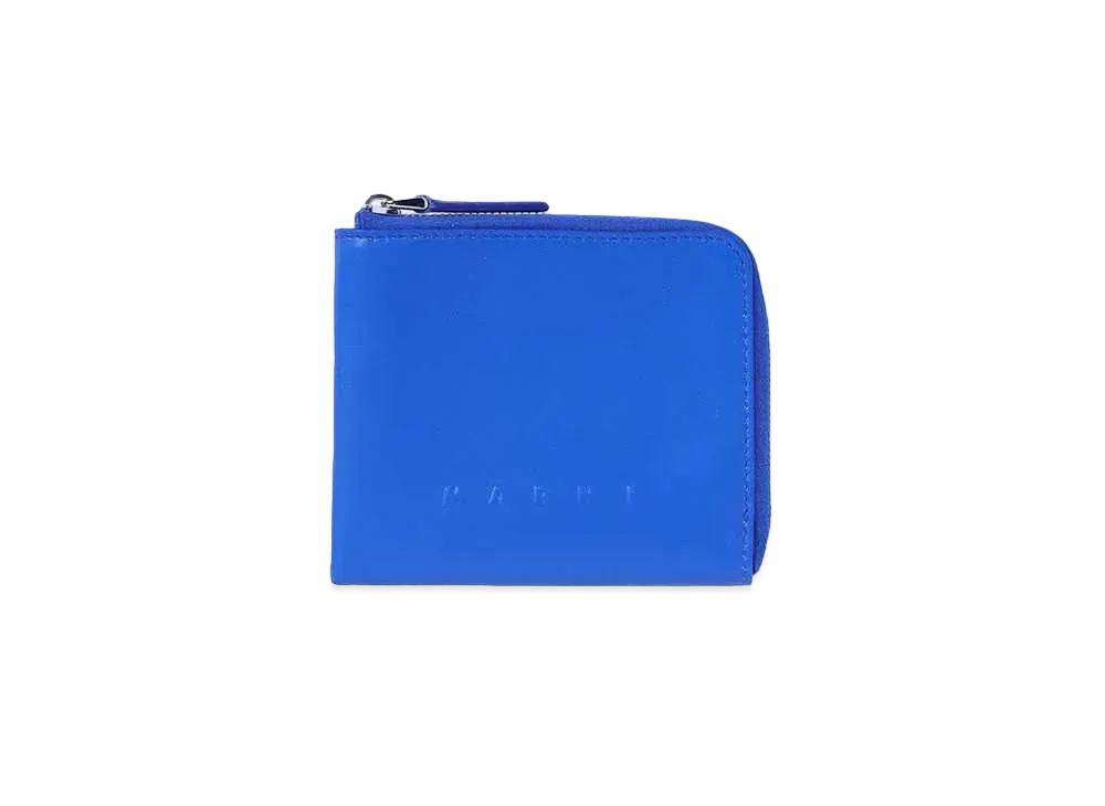 MARNI ZIP AROUND "MAZARINE BLUE"