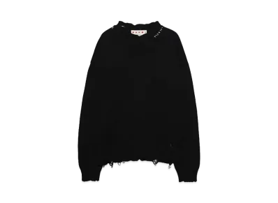MARNI CREW NECK L/S SWEATER "BLACK"