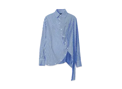 ANREALAGE Ball Stripe Shirt "White/Blue"