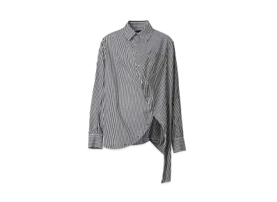 ANREALAGE Ball Stripe Shirt "Black/White"
