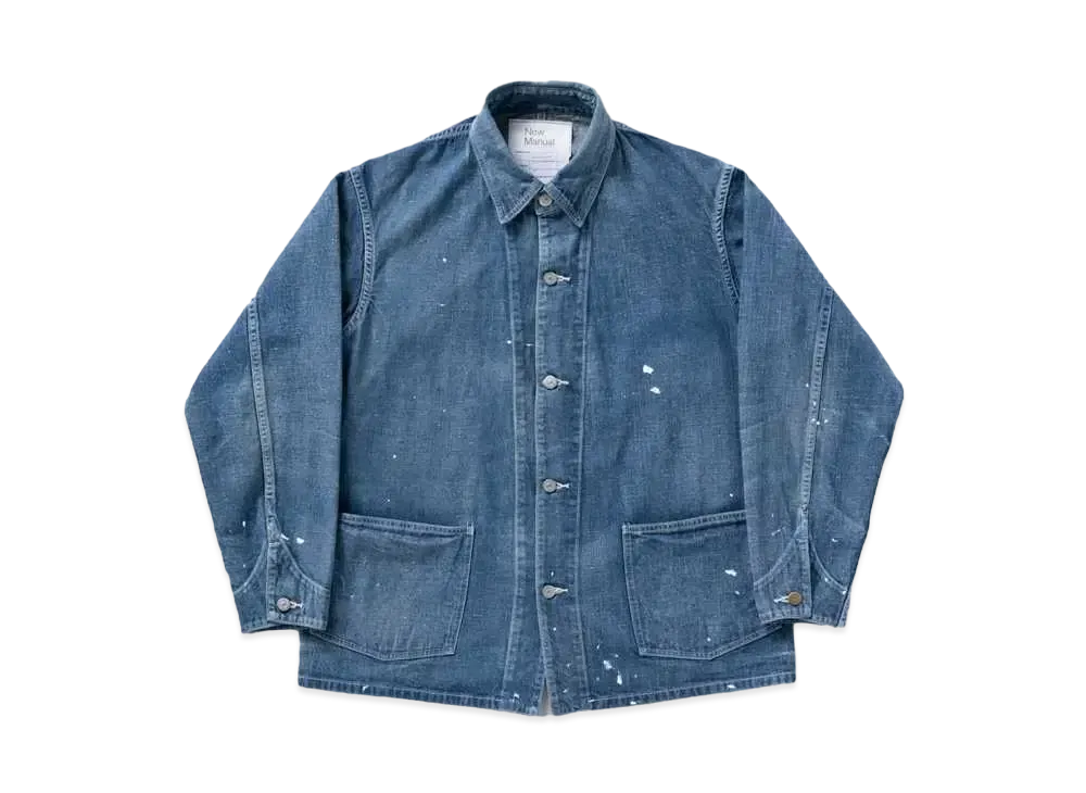 New Manual x KAPTAIN SUNSHINE Denim Chore Jacket "Indigo"