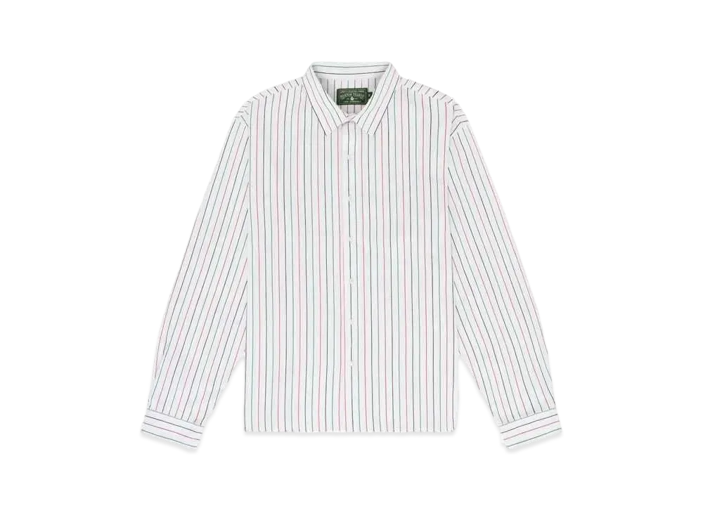 DENIM TEARS Pinstripe RBG Long Sleeve Button Up "Maruti"
