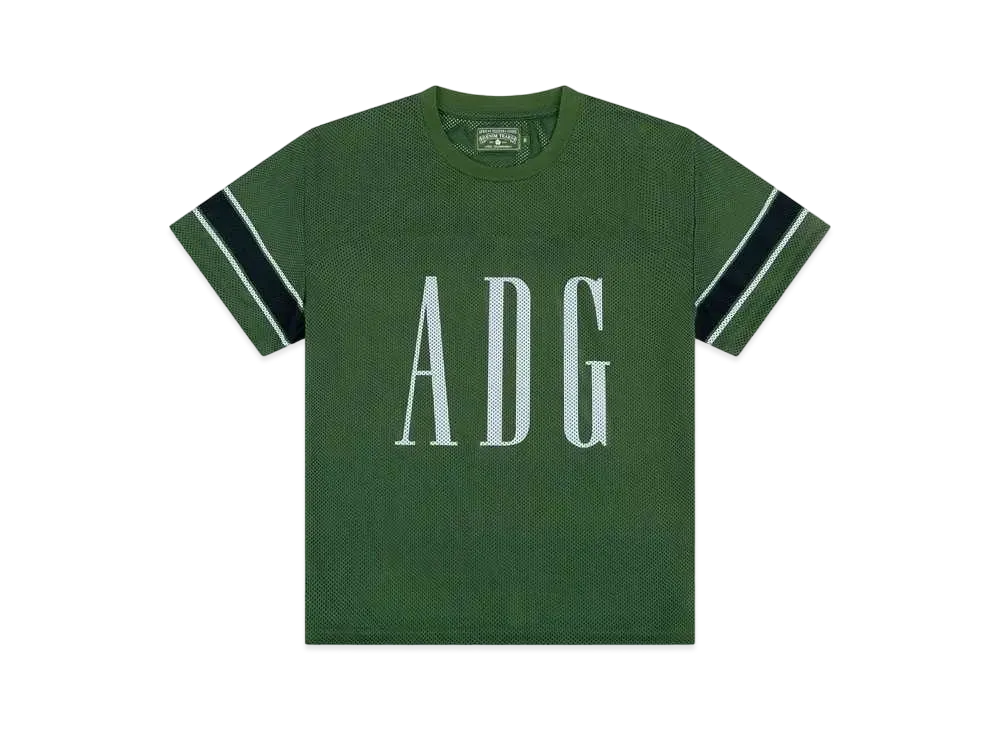 DENIM TEARS ADG Inc Mesh Varsity Tee "Green"