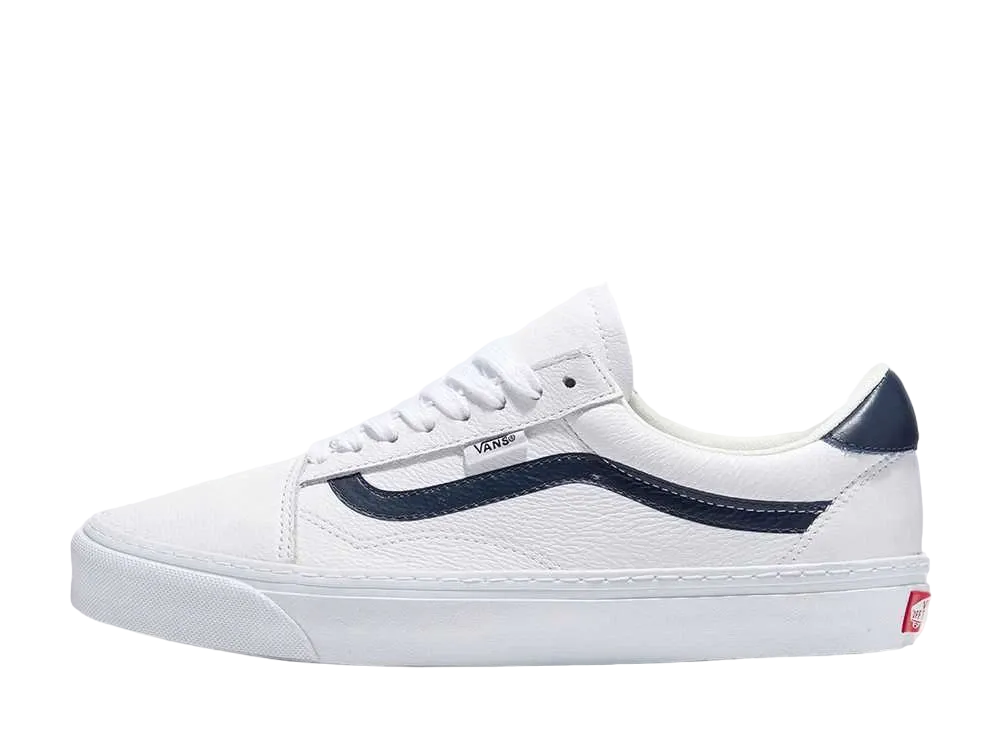 Vans Old Skool Leather "White/Navy"