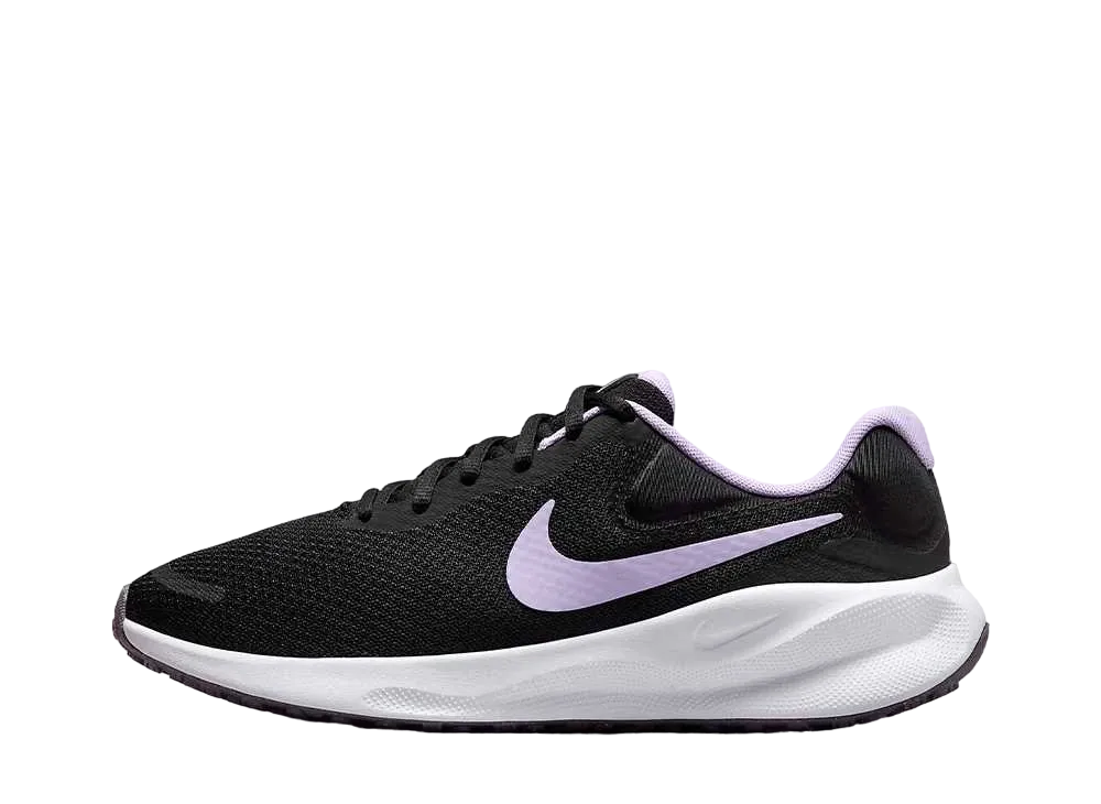 ナイキ ウィメンズ レボリューション7 "ブラック/ホワイト/デイブレイク/ライラックブルーム"