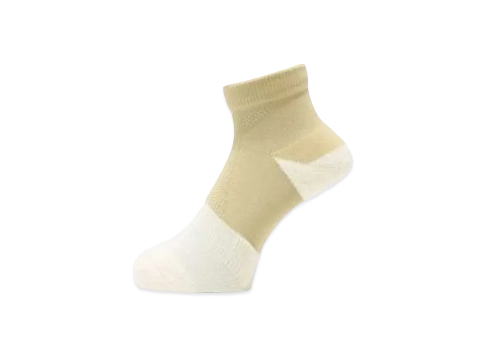Goldwin Paper fiber C3 Fit Arch Support Pile Socks (C3 Fit / Unisex) "Yellow Green"