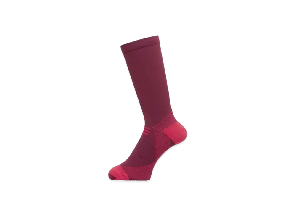 Goldwin C3 Fit Arch Support Mid Cut Socks (C3 Fit / Unisex) "Maroon"