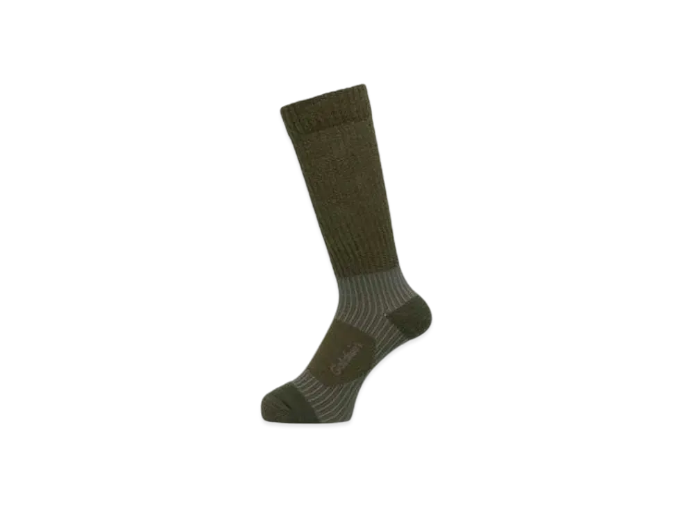 Goldwin C3 Fit Arch Support Trekking Socks (Mid Weight) (Unisex) "Khaki Green"