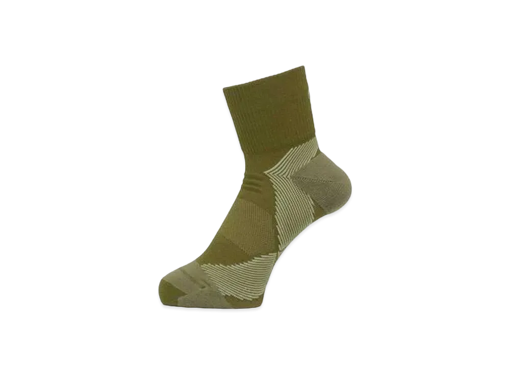 Goldwin Arch Support Quarter Socks (C3 Fit / Unisex) "Khaki Green"